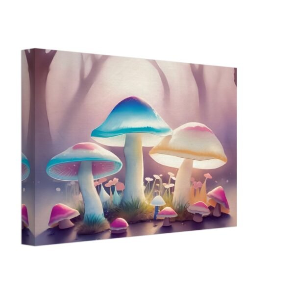 Fairy mushroom garden canvas art print