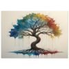money tree wall decor poster in watercolor