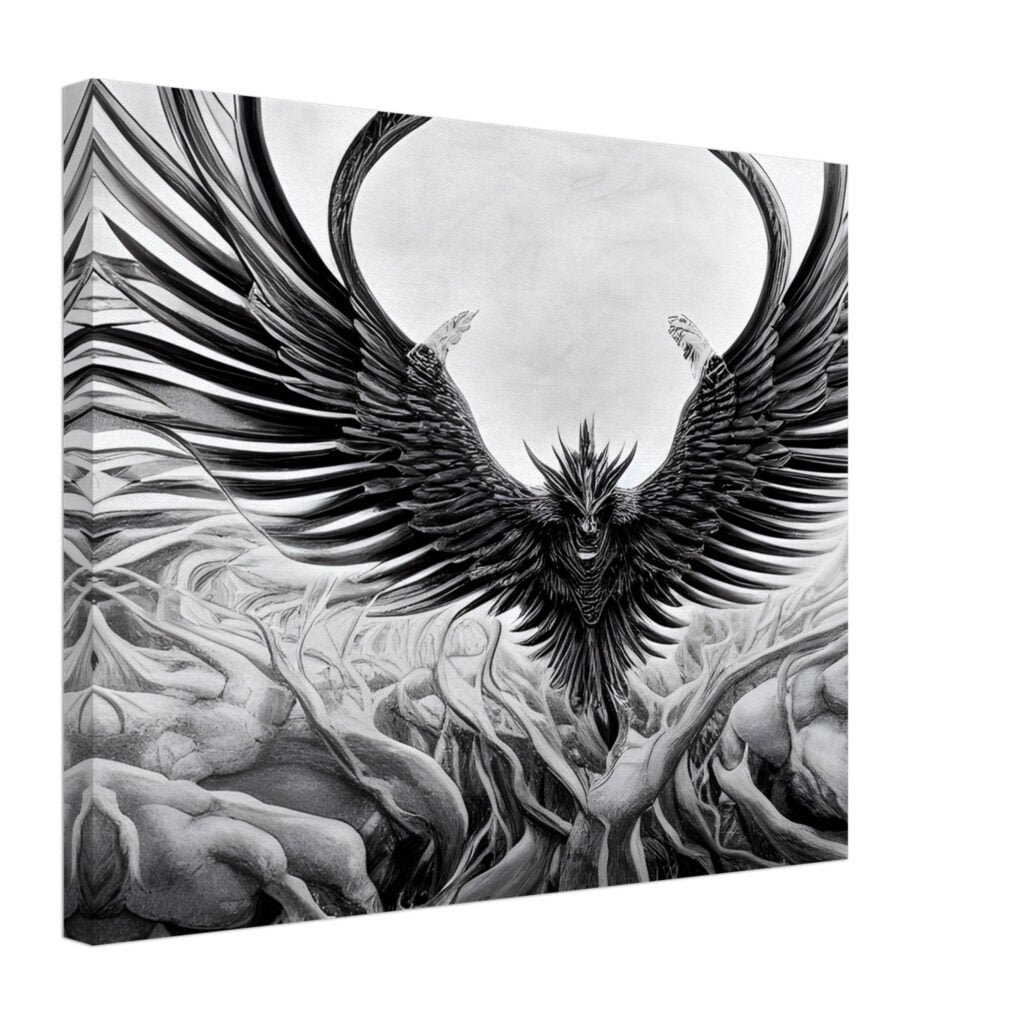 Phoenix rises canvas art print