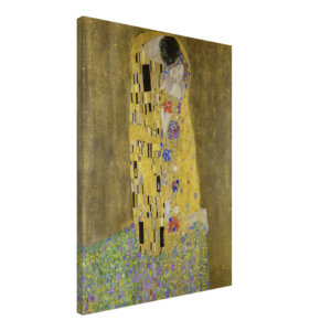 Gustav Klimts the kiss canvas art print