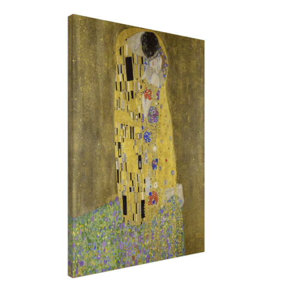 Gustav Klimts the kiss canvas art print