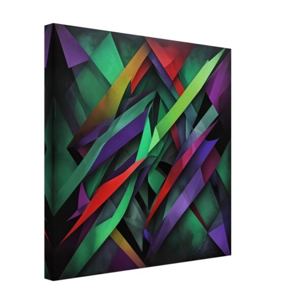 Abstract Green Purple and Red -Wall art