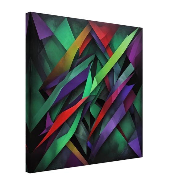 Abstract Green Purple and Red -Wall art