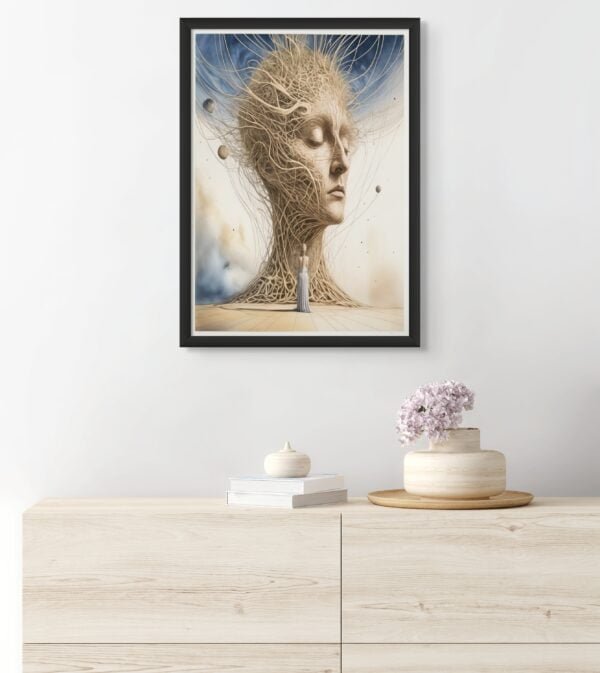 Strings of Fate, Surrealism Wall Art