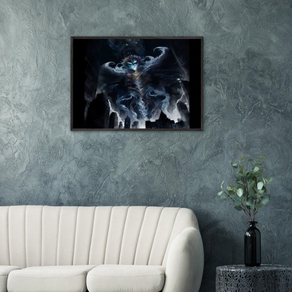 Tempestuous spirit hangs over a dark city poster