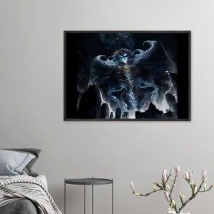 Tempestuous spirit hangs over a dark city poster